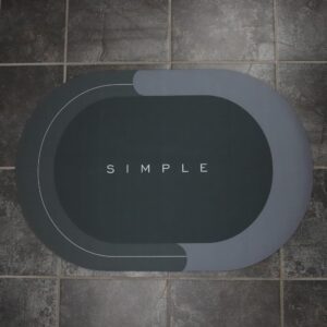 SoftStep - Skridsikker Bademåtte - Grå / 60x90 cm - tech-shoppen.dk