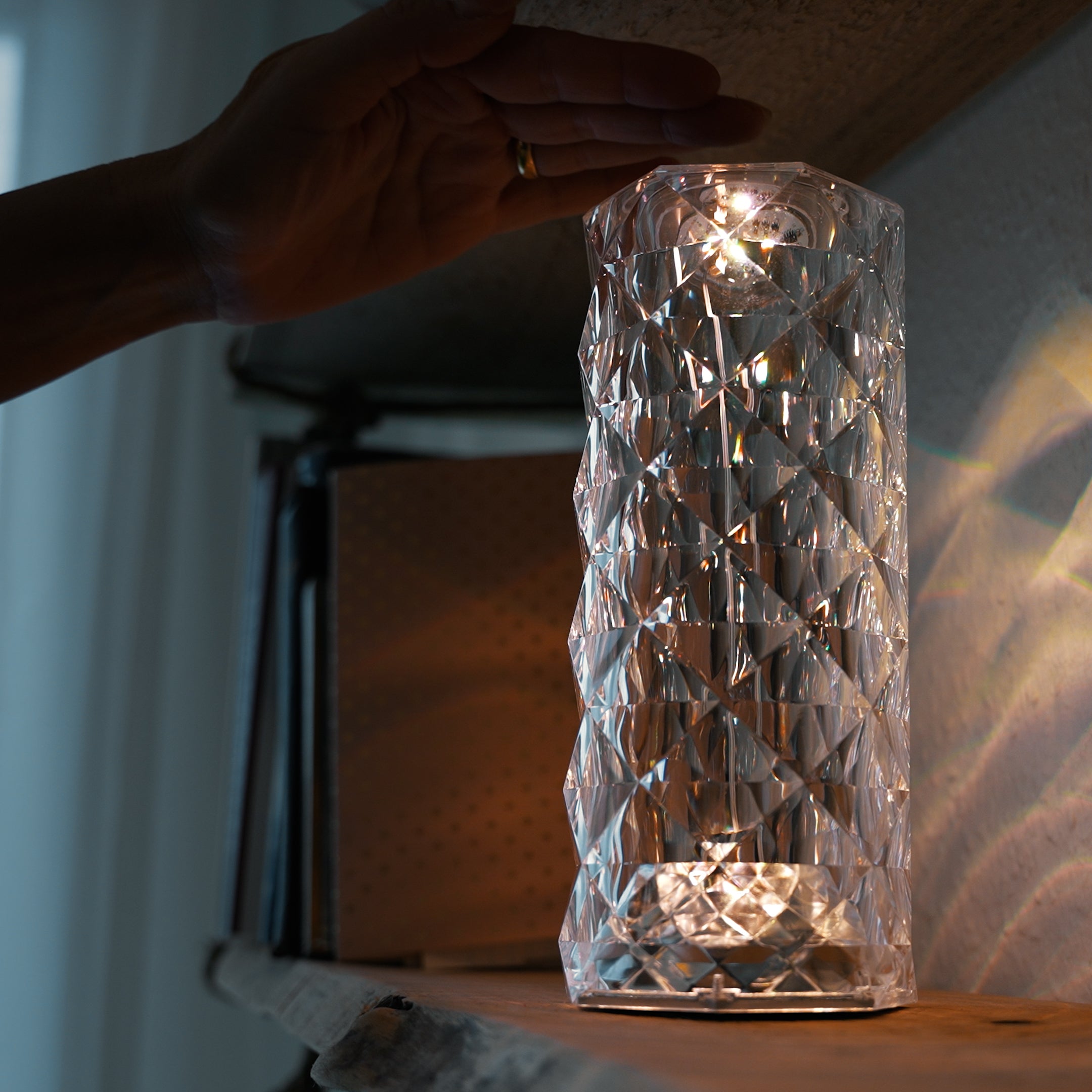 Krystallampe - 16 Farver og Touch - tech-shoppen.dk