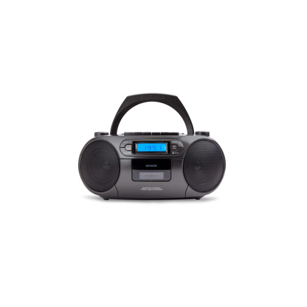 AIWA Boomblaster FM, Kassette, Bluetooth og CD Sort - AIWA