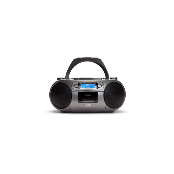 AIWA Boomblaster DAB+, Kassette, Bluetooth og CD Grå - AIWA