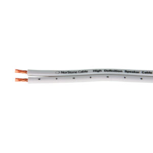 NorStone W150 Højttalerkabel 2x 1.5mm2) Hvid 15 m - NorStone