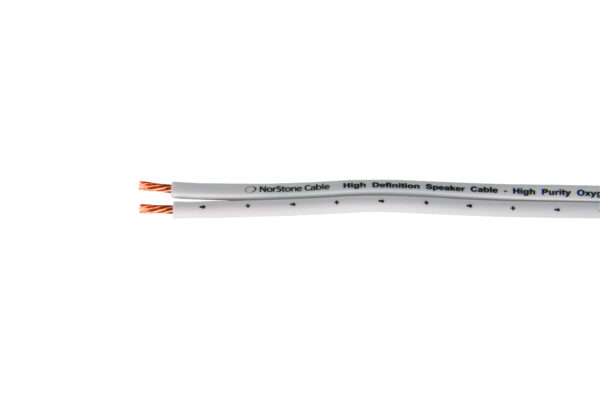 NorStone W150 Højttalerkabel (2 x 1.5mm2) Hvid 100 m - NorStone