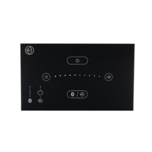 Systemline E50 Indbygningsforstærkerpanel Sort - Systemline