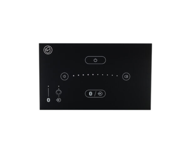 Systemline E50 Indbygningsforstærkerpanel Sort - Systemline
