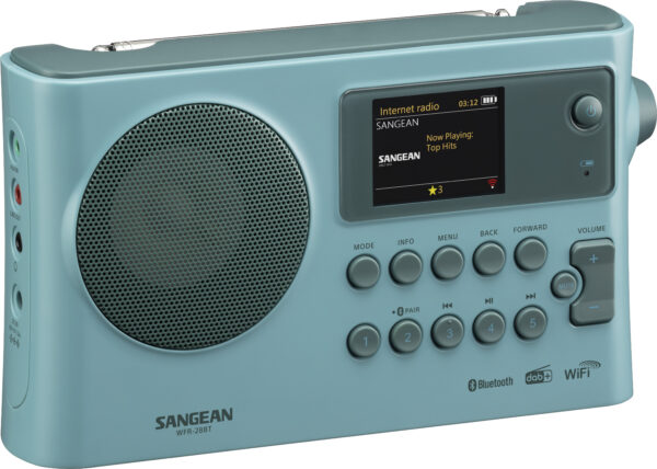 Sangean WFR-28BT FM, DAB+ og Internetradio Lyseblå - Sangean