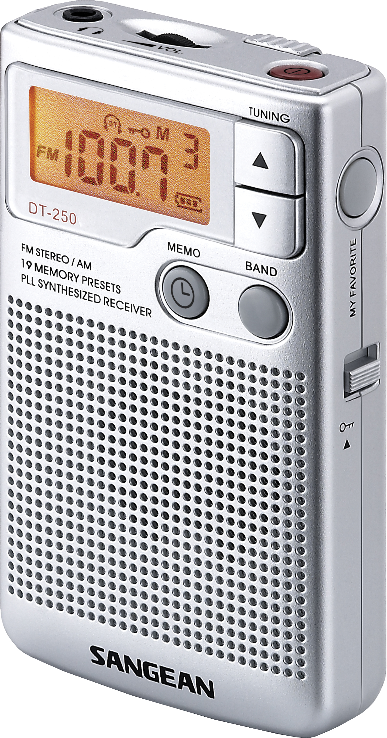 Sangean DT-250 Pocket Radio Silver - Sangean