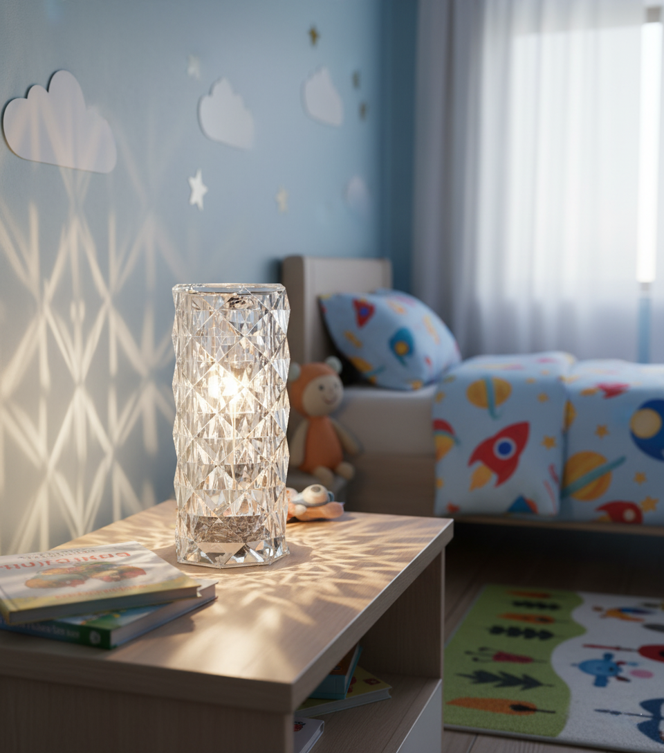 Krystallampe - 16 Farver og Touch - tech-shoppen.dk