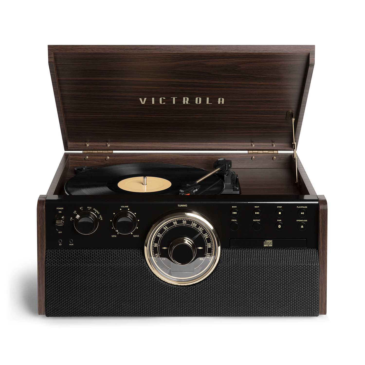 Victrola Empire 6-i-1 Musik System Espresso - Victrola