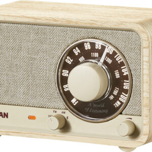 Sangean WR-8 Genopladelig Retro Radio White Ash - Sangean
